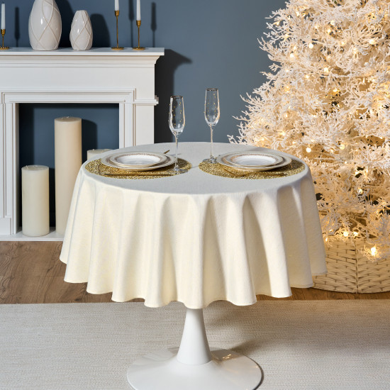 Скатерть круглая «Феерия. Золото»