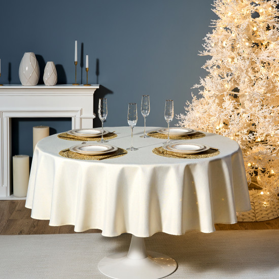 Скатерть круглая «Феерия. Золото»