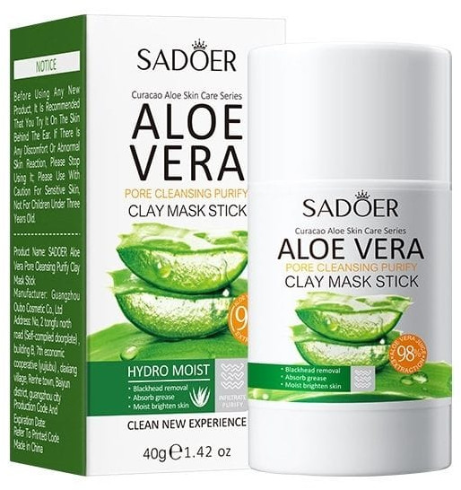 Очищающая грязевая маска для лица с алоэ вера