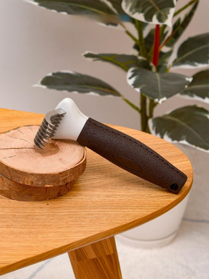 Колтунорез для кошек и собак с прорезиненной ручкой «Багира»