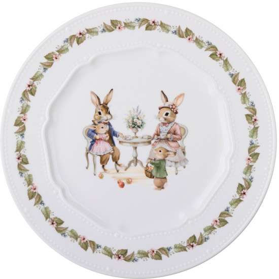 Тарелка обеденная «Rabbits family»