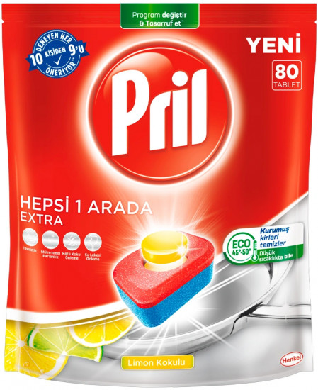 Таблетки для посудомоечных машин «Hepsi 1 Arada Extra»