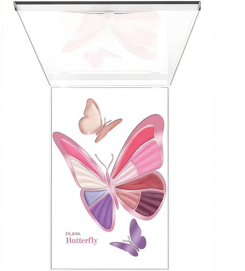 Палетка для макияжа «Butterfly Eyes & Lips Palette», оттенок Vibrant Violet
