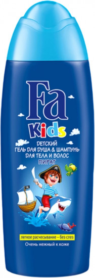 Гель для душа и шампунь для тела и волос детский «Пират»