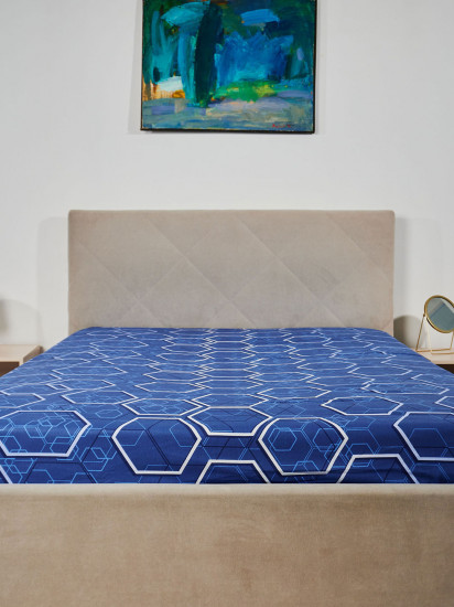 Простыня на резинке «Геометрия свечения»