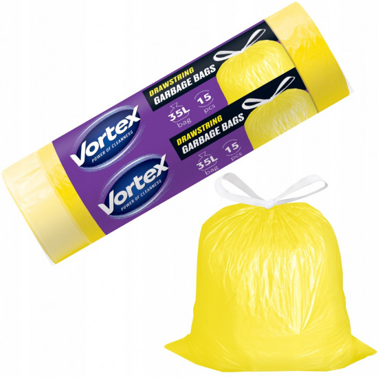 Пакеты для мусора с затяжками