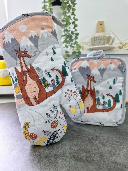 Комплект прихваток «Дракон»