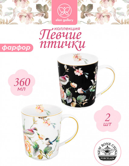 Набор кружек «Певчие птички»