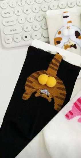 Носки с рыжими котиками