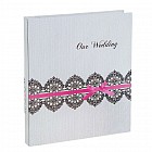 Магнитный фотоальбом на 20 листов «Кружевная тесьма с блеском»