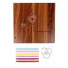 Фотоальбом 30 листов «Сердечные одуванчики», уголки + кольца