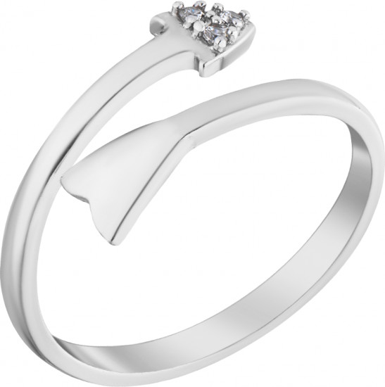 Кольцо разъемное из серебра