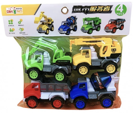 Набор машинок «Спецтехника 4 в 1»