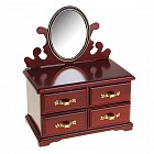 Шкатулка музыкальная механическая с зеркалом «Комод»