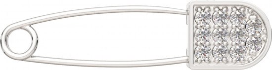 Брошь из серебра