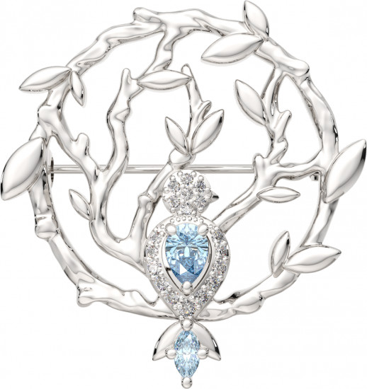 Брошь из серебра