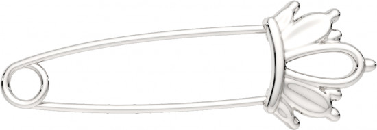 Брошь из серебра