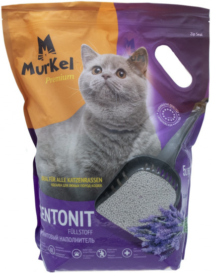 Наполнитель бентонитовый комкующийся в форме шариков «Лаванда»