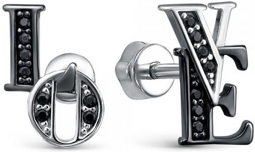 Серьги-пусеты из серебра