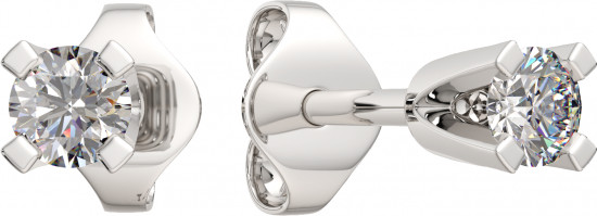 Серьги-пусеты из серебра