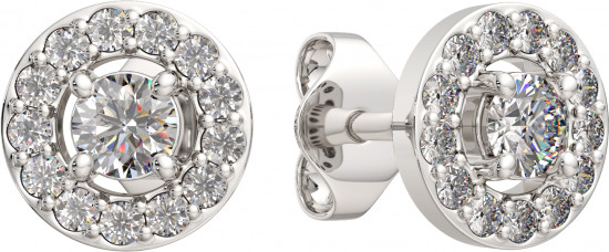 Серьги-пусеты из серебра