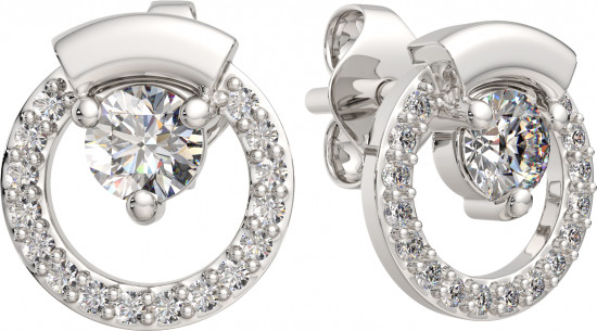 Серьги-пусеты из серебра