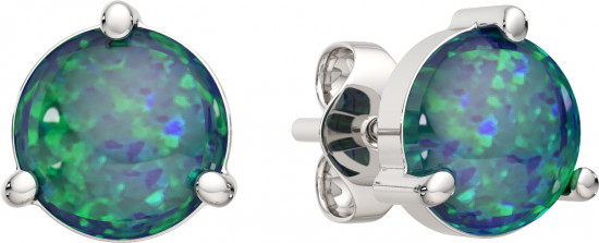 Серьги-пусеты из серебра