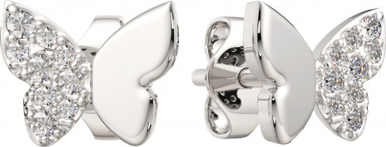 Серьги-пусеты из серебра