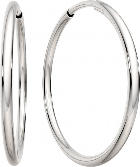 Серьги конго из серебра