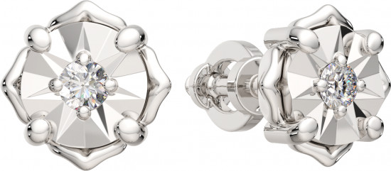 Серьги-пусеты из серебра