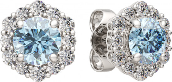 Серьги-пусеты из серебра