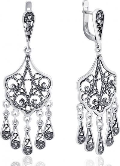 Серьги из серебра