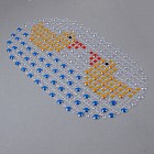 Коврик для ванны силиконовый «Влюбленные уточки»