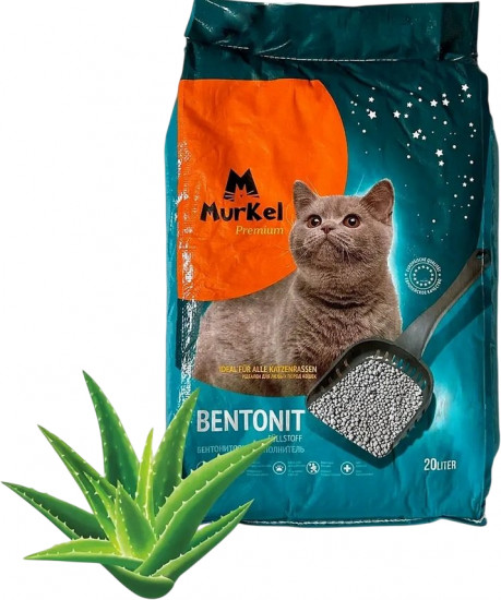 Наполнитель бентонитовый комкующийся в форме шариков «Алоэ вера»