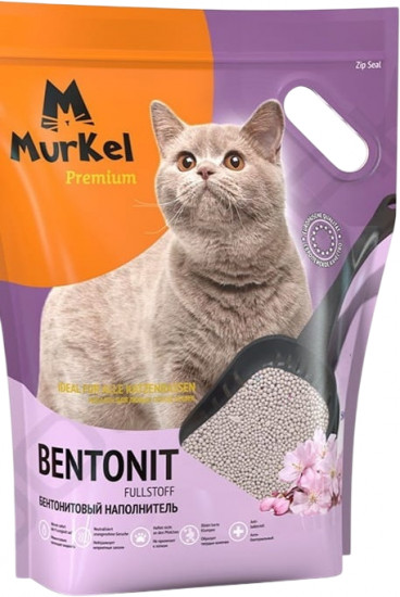 Наполнитель бентонитовый комкующийся в форме шариков «Сакура»