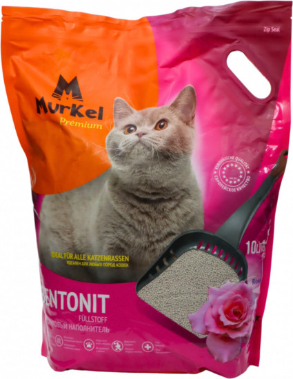 Наполнитель бентонитовый комкующийся в форме шариков «Роза»