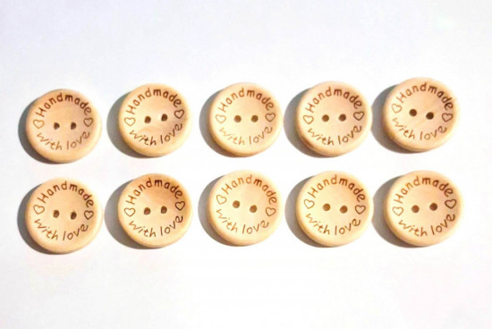Набор пуговиц деревянных «Handmade»