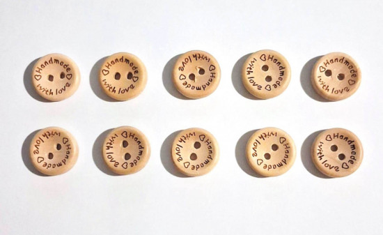 Набор пуговиц деревянных «Handmade»