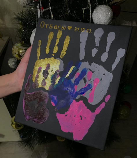 Набор отпечаток рук семейный