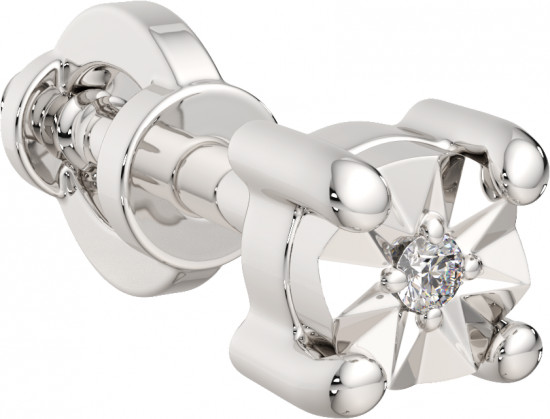 Серьга из серебра