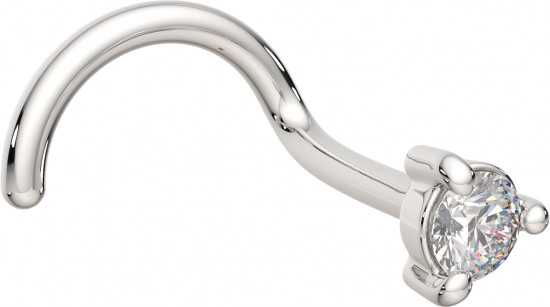 Пирсинг для носа из серебра