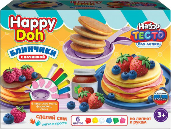 Набор с тестом для лепки «Блинчики с начинками»