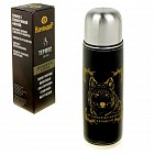 Термос «Волк» с золотым тиснением, 350 мл