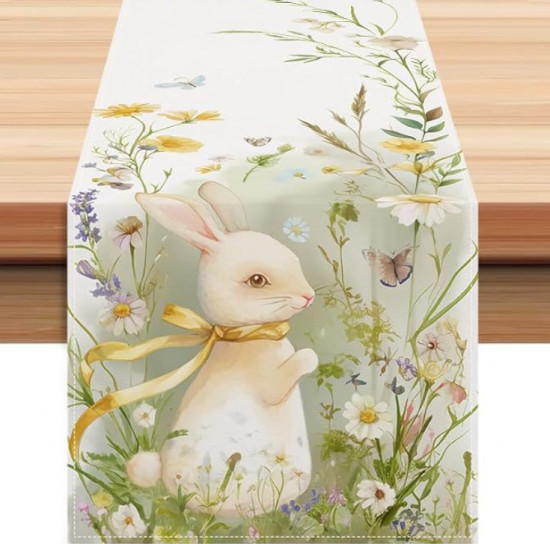 Дорожка на стол «Пасхальный кролик»