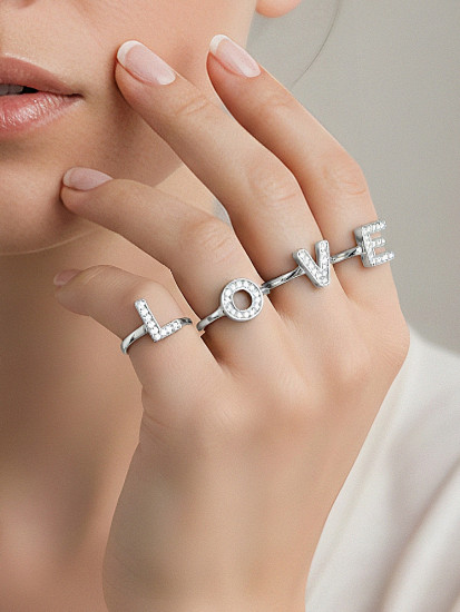 Набор колец «Love»