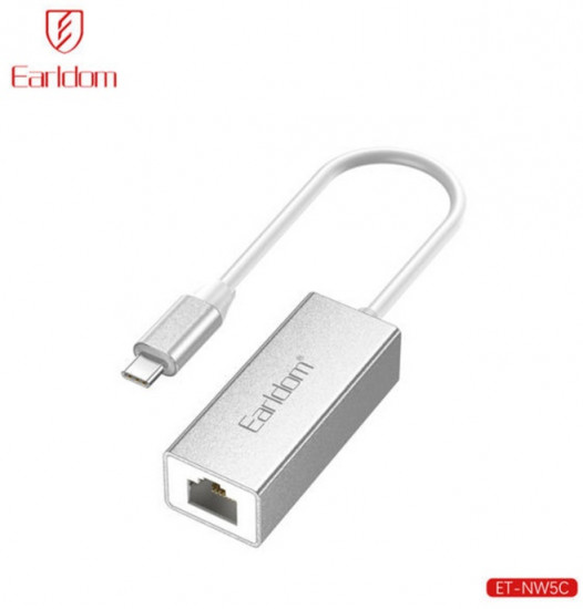 Сетевой адаптер Earldom ET-NW5C RJ45(LAN Port) на Type-C 100Mbps