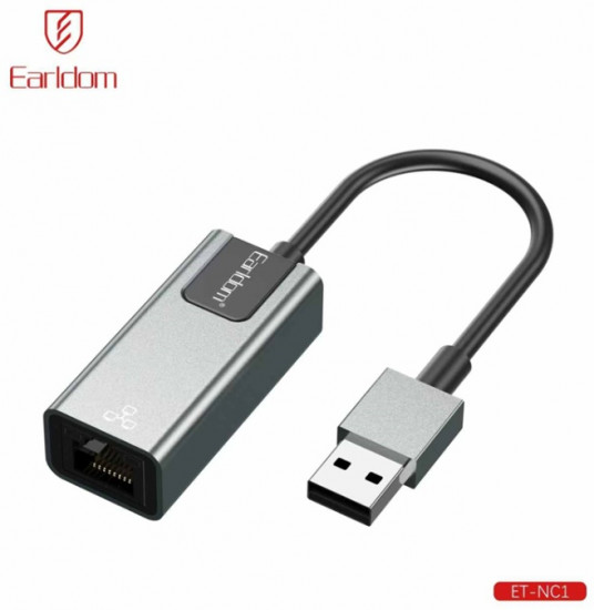 Сетевой адаптер Earldom NC1 RJ45(LAN Port) на USB 100Mbps