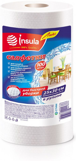 Салфетки для уборки универсальные в рулоне