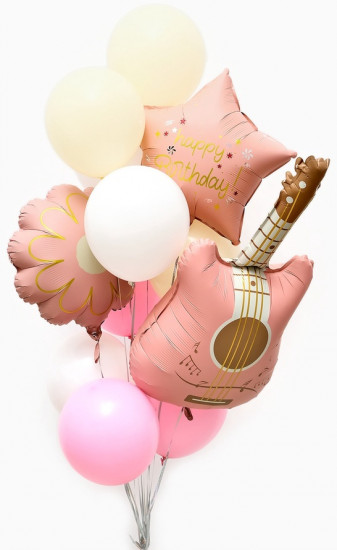 Набор шаров воздушных «Розовая гитара»