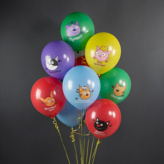 Набор шаров воздушных «Три Кота. Играем вместе»